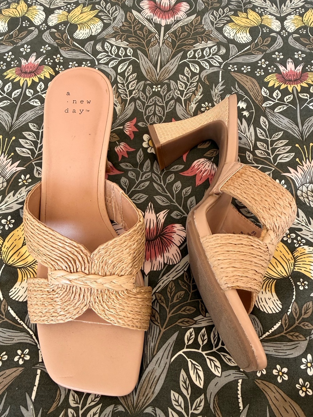 a new day Tan Braided Heels